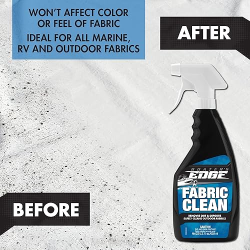 Miniatura 4 de BOATER'S EDGE Limpiador de tela  Limpiador de tela y lienzo de grado marino + quitamanchas  32 onzas (BE2222)