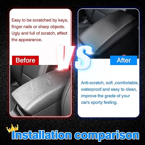 Miniatura 6 de Autorder Ajuste personalizado para la cubierta de la consola central 2016-2021, accesorios Hyundai Tucson 2016-2021, fundas de reposabrazos de fibra