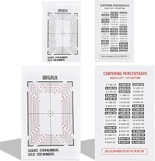 The Center Tool Card Grading - Centering Tool New 2022 Includes 2X Card Centering Tool and 2X Centering Guide (Card)