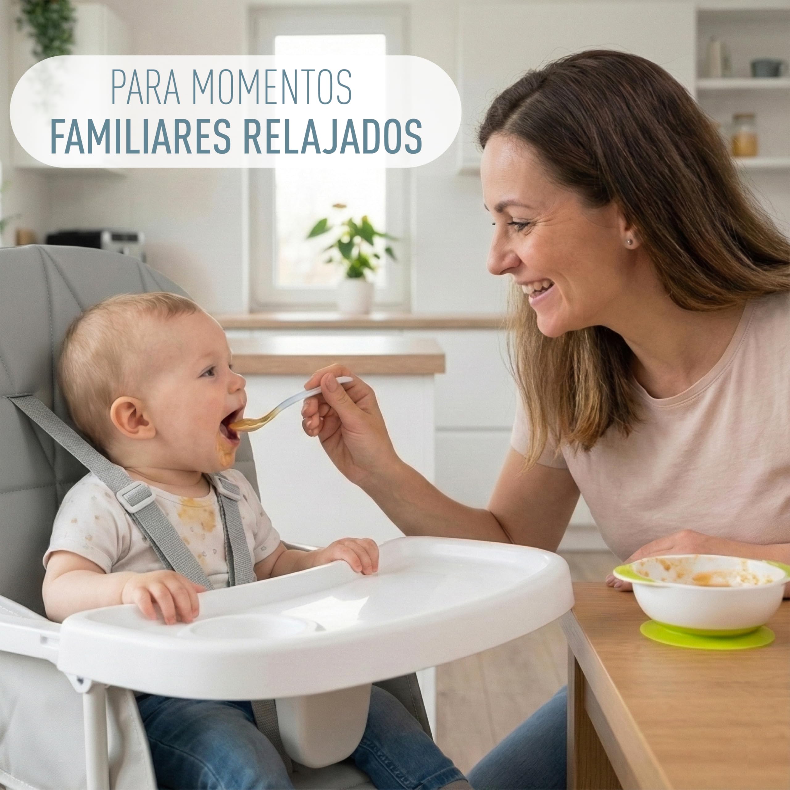 IB STYLE Trona Bebé Leno - Silla de Comer Plegable y Ahorra Espacio, Evolutiva con Bandeja y Reposapiés, Arnés de 5 Puntos, Asiento Acolchado, Fácil de Limpiar, de 6 Meses a 3 Años (15 kg), Rosa