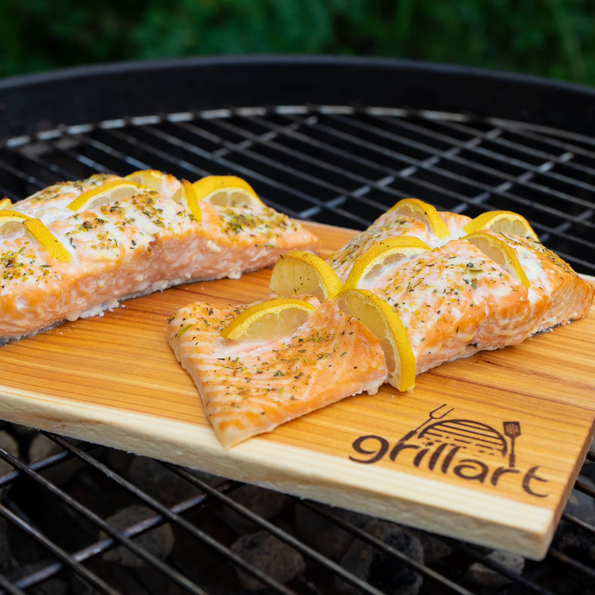 Grillart Lot de 2 planches à fumer en bois de cèdre, taille XXL (édition limitée)