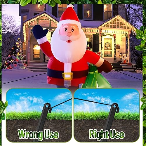 Miniatura 3 de 48 estacas inflables, estacas de plástico de 7.5 pulgadas con ganchos y cuerdas, 16 juegos de estacas resistentes para tienda de campaña, estacas de