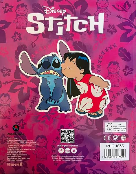 Libro de Colorear Infantil 112 Páginas con Stickers - Colección Disney (Stitch) - 2
