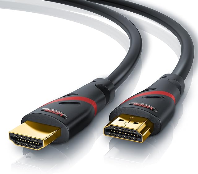 CSL - 5m 4K UHD HDMI 2.0b Cable - 60Hz 2160p 4x4x4 18 Gbps Ultra HD - High Speed Ethernet Lead - ARC CEC Deep Color - HDCP 2.2-3D Ready - For Blu Ray Playstation 5 PS4 Pro Xbox One Series X