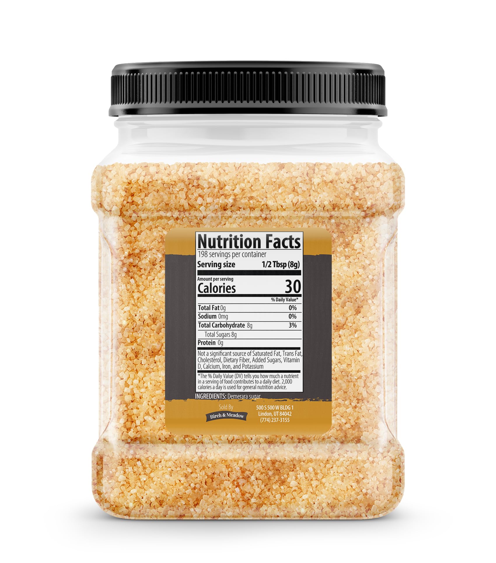 Amazon.com : Birch & Meadow, Demerara Sugar, 3.5 Lb | For baking
