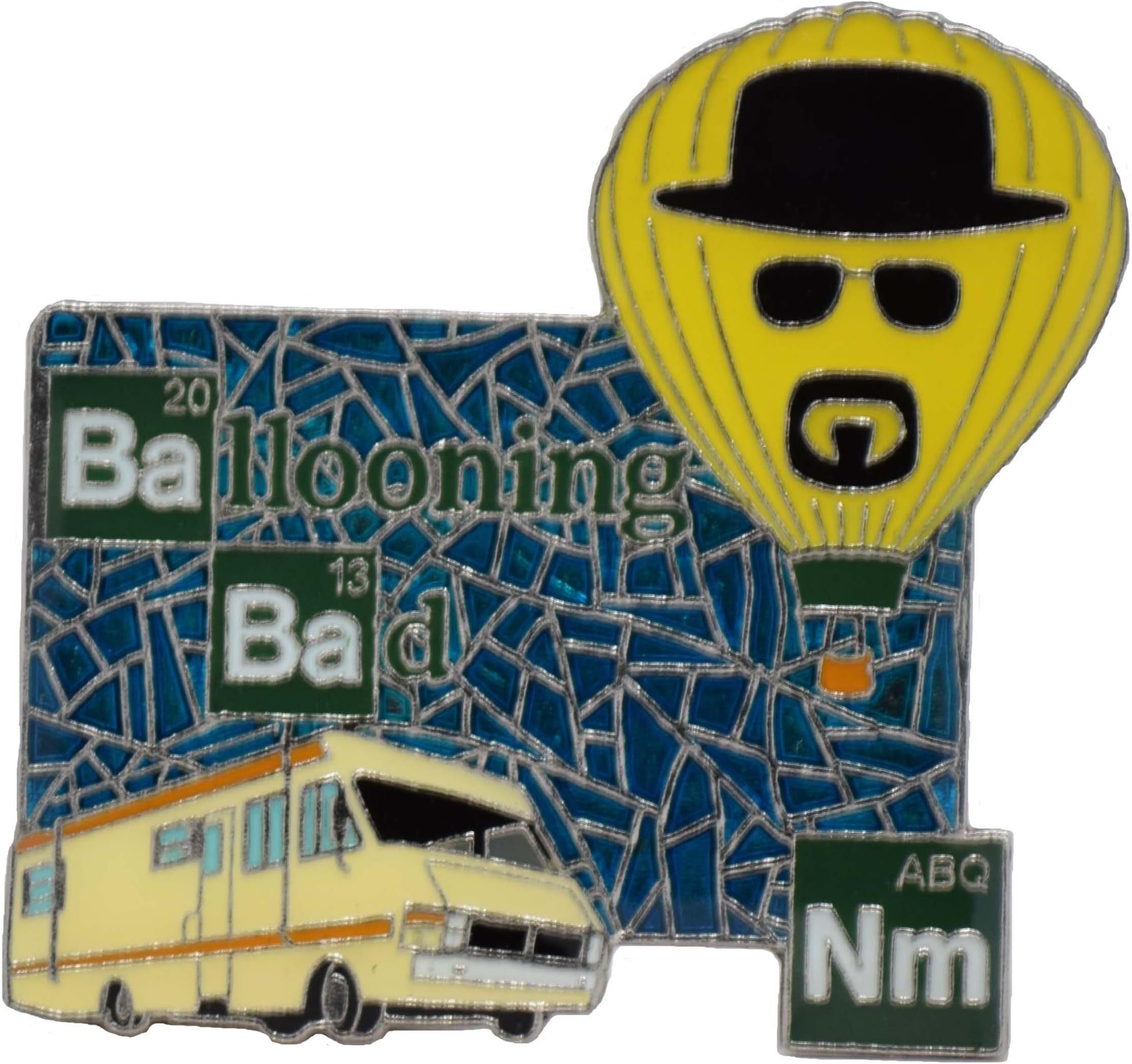 Breaking Bad Pin - Ballooning Bad Pin in Blue