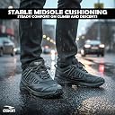 ASIAN Everest-06 Men Trekking & Hiking Shoes with High Grip TPR Outsole, Lightweight EVA Midsole, Breathable Knit Upper & Durable Design for Trails, Travel and Adventures gallery image