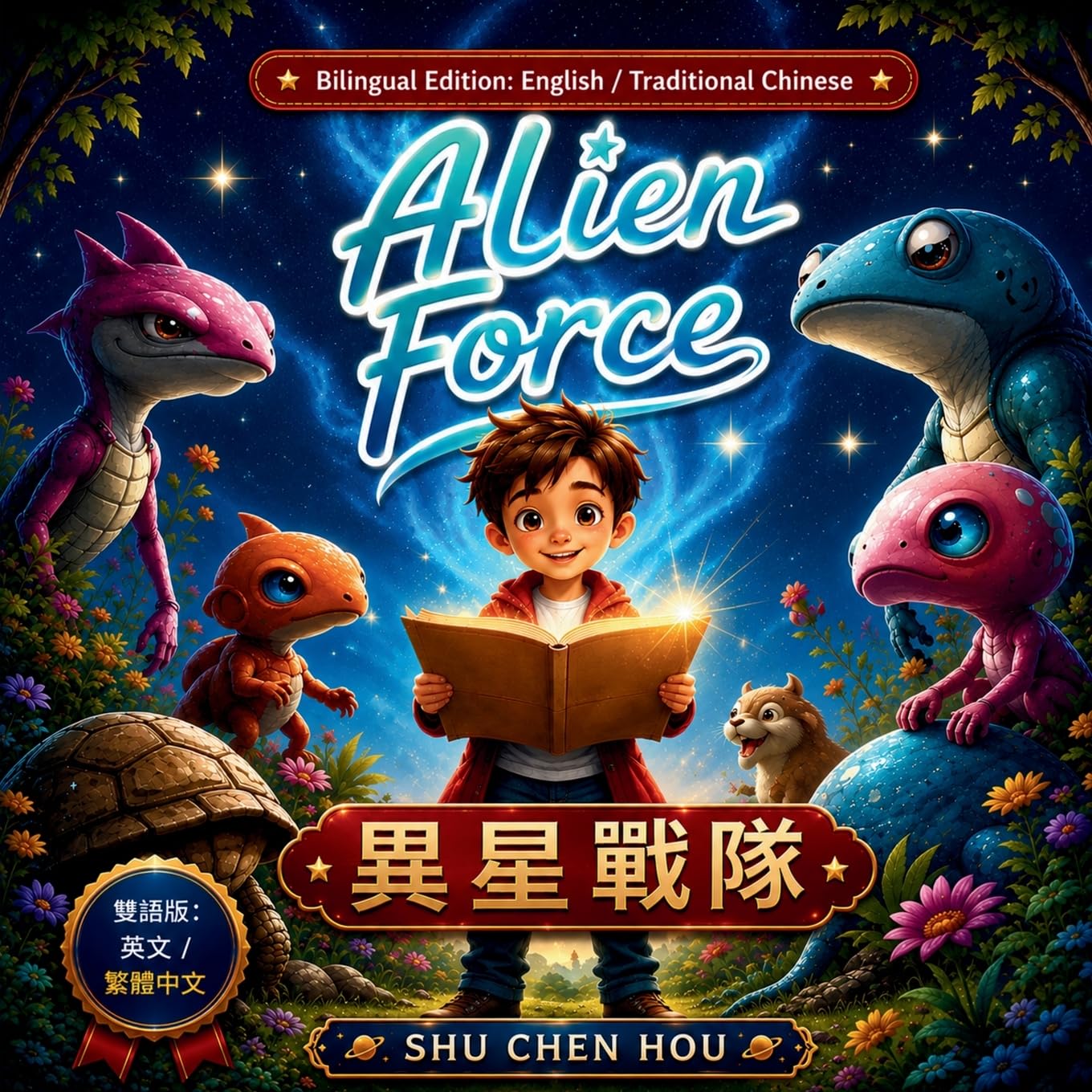 Alien Force 異星戰隊: A Bilingual English and Traditional Chinese Picture Book About Friendship, Teamwork, Courage and Space Adventure (Bilingual Adventure Universe 雙語冒險宇宙系列)