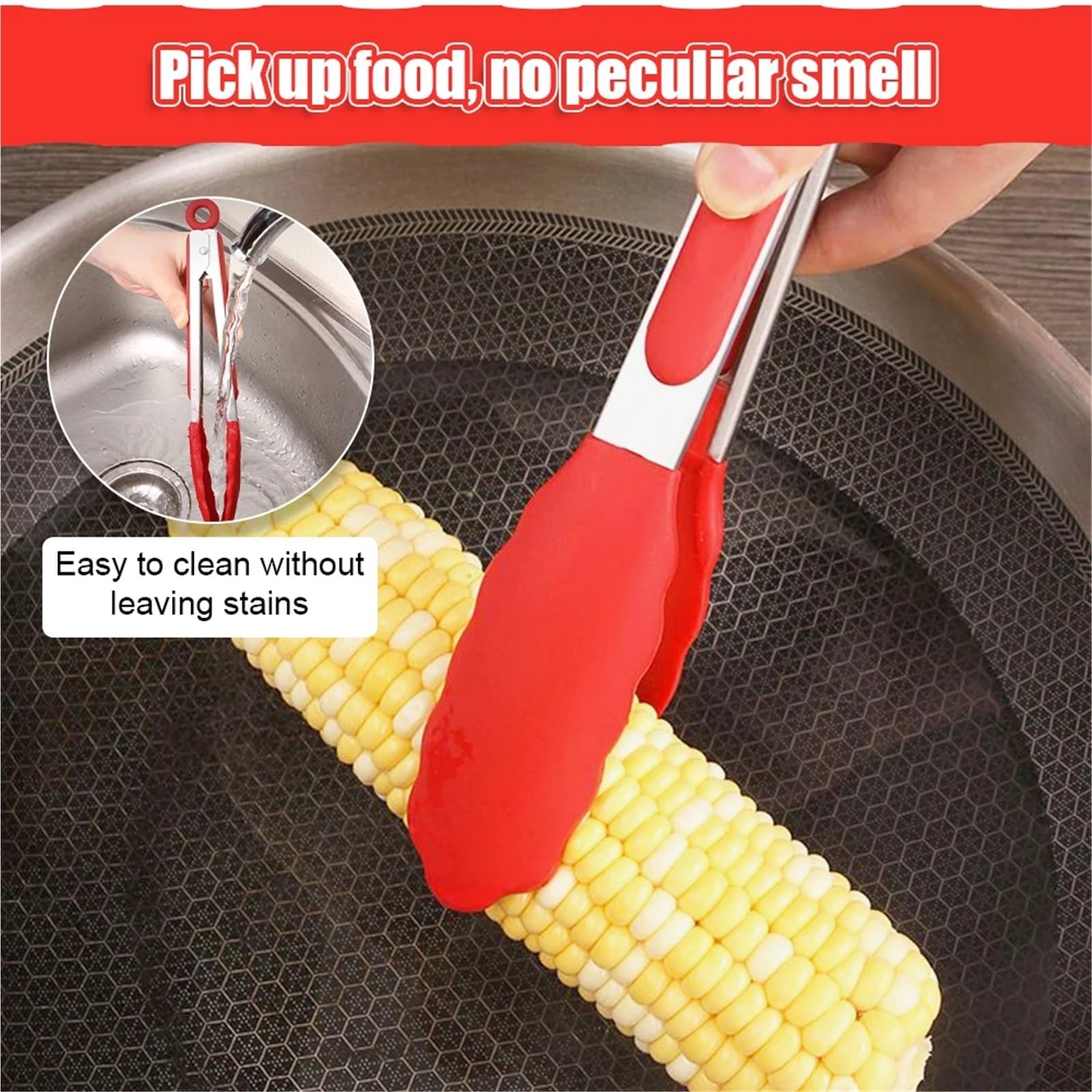 Pinze Da Cucina 3 unids/set de silicona for barbacoa, pinzas for asar, cocina, ensalada, pan, pinzas for servir, pinzas antiadherentes for barbacoa, abrazadera, herramientas de acero inoxidable, Gadge