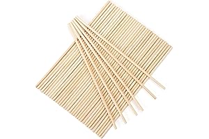 50Pcs Wood Craft Sticks 1/4" x 12 Inches Wooden Dowel Rod