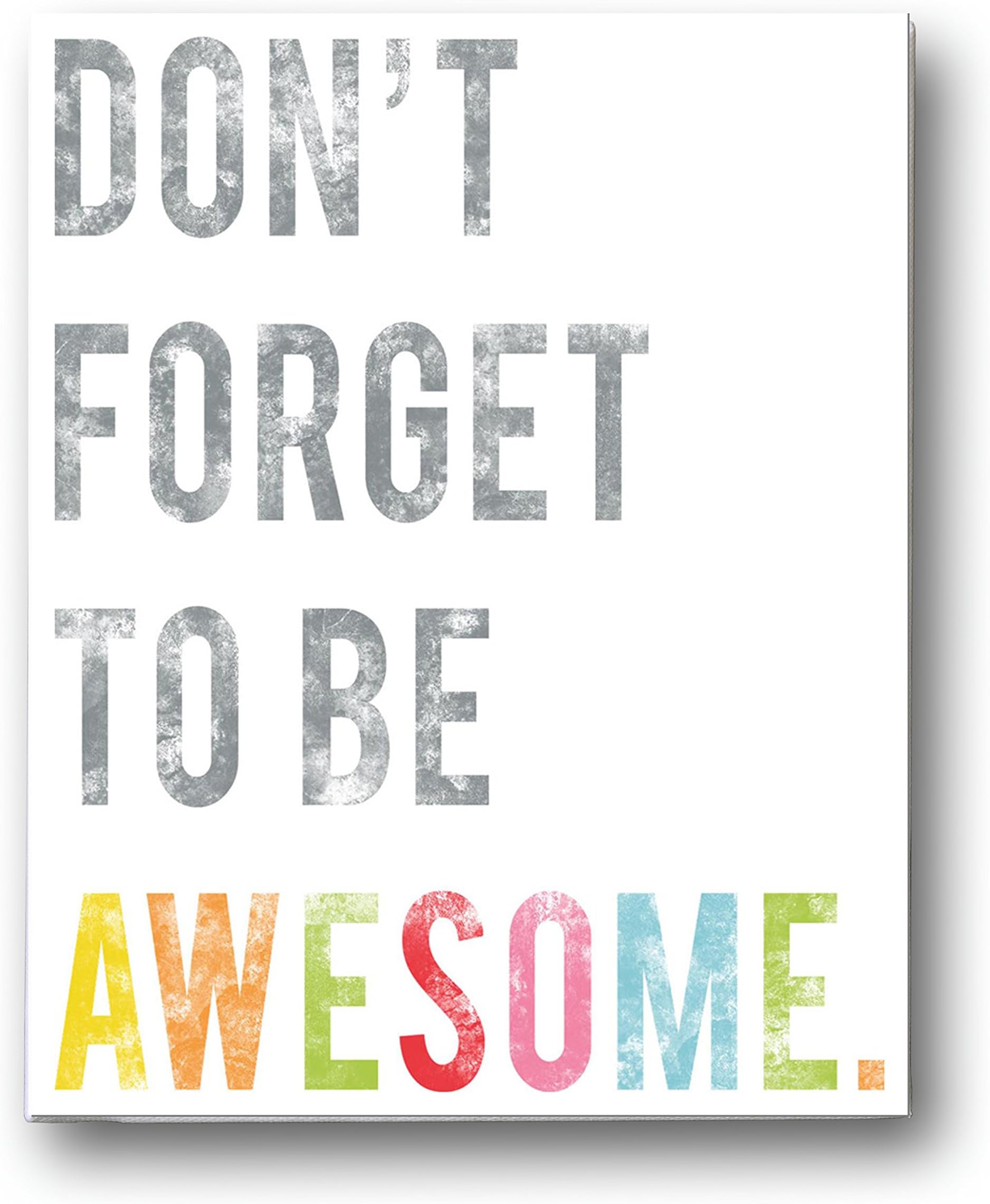 Don't Forget to Be Awesome Wall Art Print 18x24, Typography, Nursery Decor, Kid's Wall Art Print, Kid's Room Decor, Gender Neutral, Motivational Word Art, Inspirational Artwork for Kids