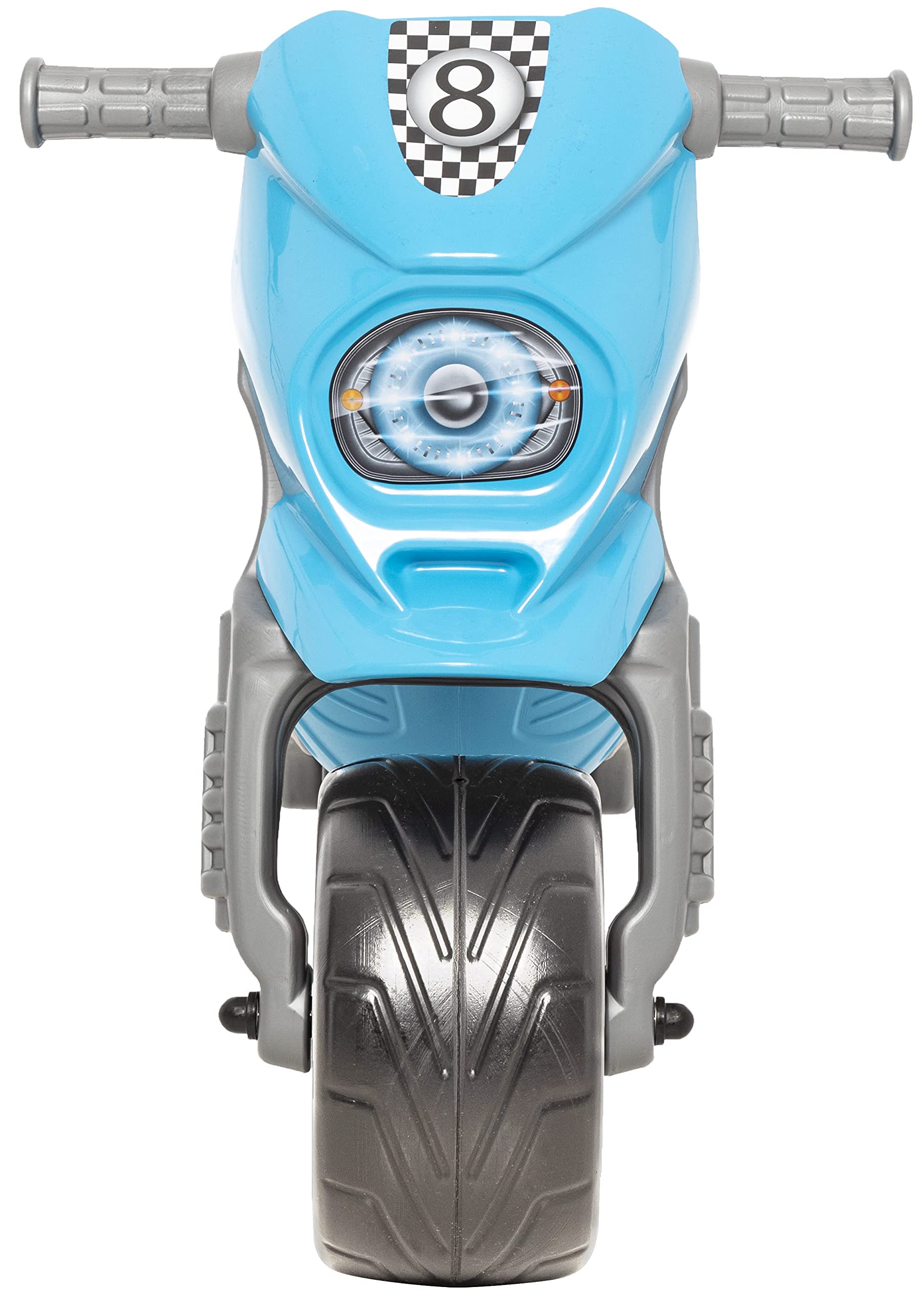 Dohany Kinder Rutscher Motorrad Crossbike – Kippsicheres Laufrad, blau | Stabiles Rutschauto & Sitzmotorrad für drinnen & draußen, ab 3 Jahren, max. 50 kg