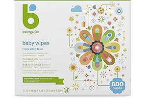 Babyganics Unscented Diaper Wipes (800 Count)