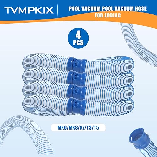 Miniatura 3 de Manguera de piscina R0527700 de 39 pulgadas para kit de repuesto Zodiac MX6 MX8, manguera de bloqueo giratorio para limpiador de piscina (paquete de