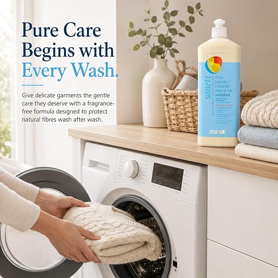 Sonett Liquid Laundry Detergent for Wool & Silk, 34 Fl Oz (Pack of 6)