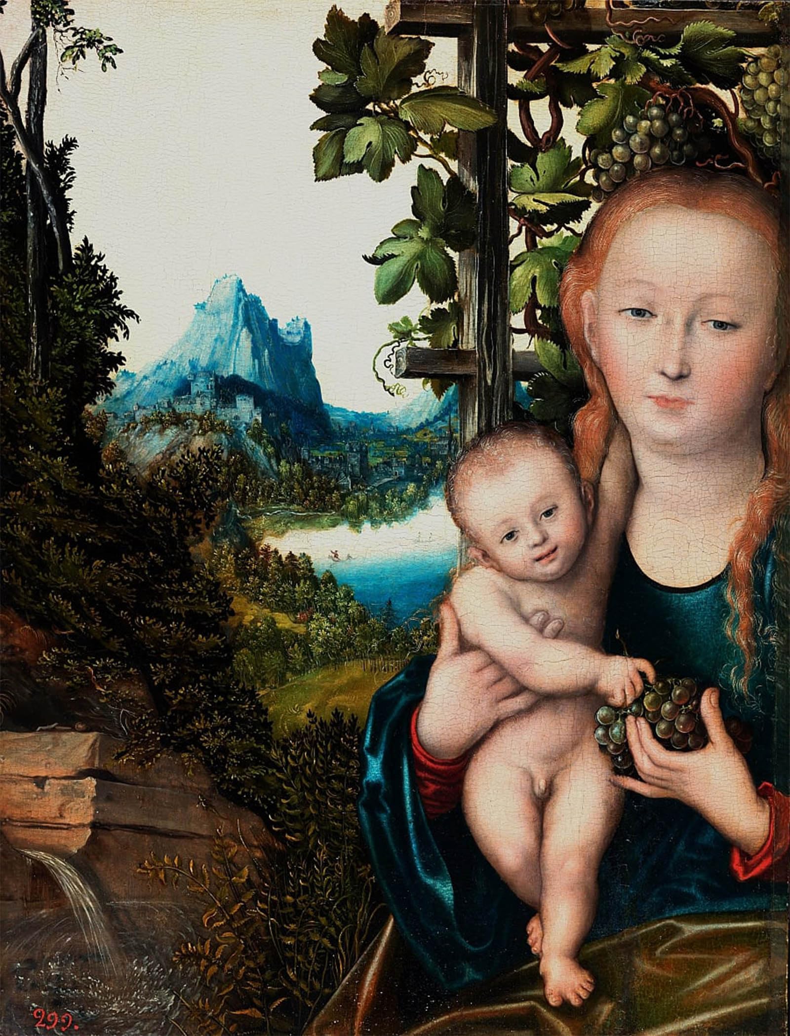POSTERIIk Vintage Art Print Images Pictures Print St Paul by Lucas Cranach the Elder Modern Colour Posters for Office Home Decor 60x90cm