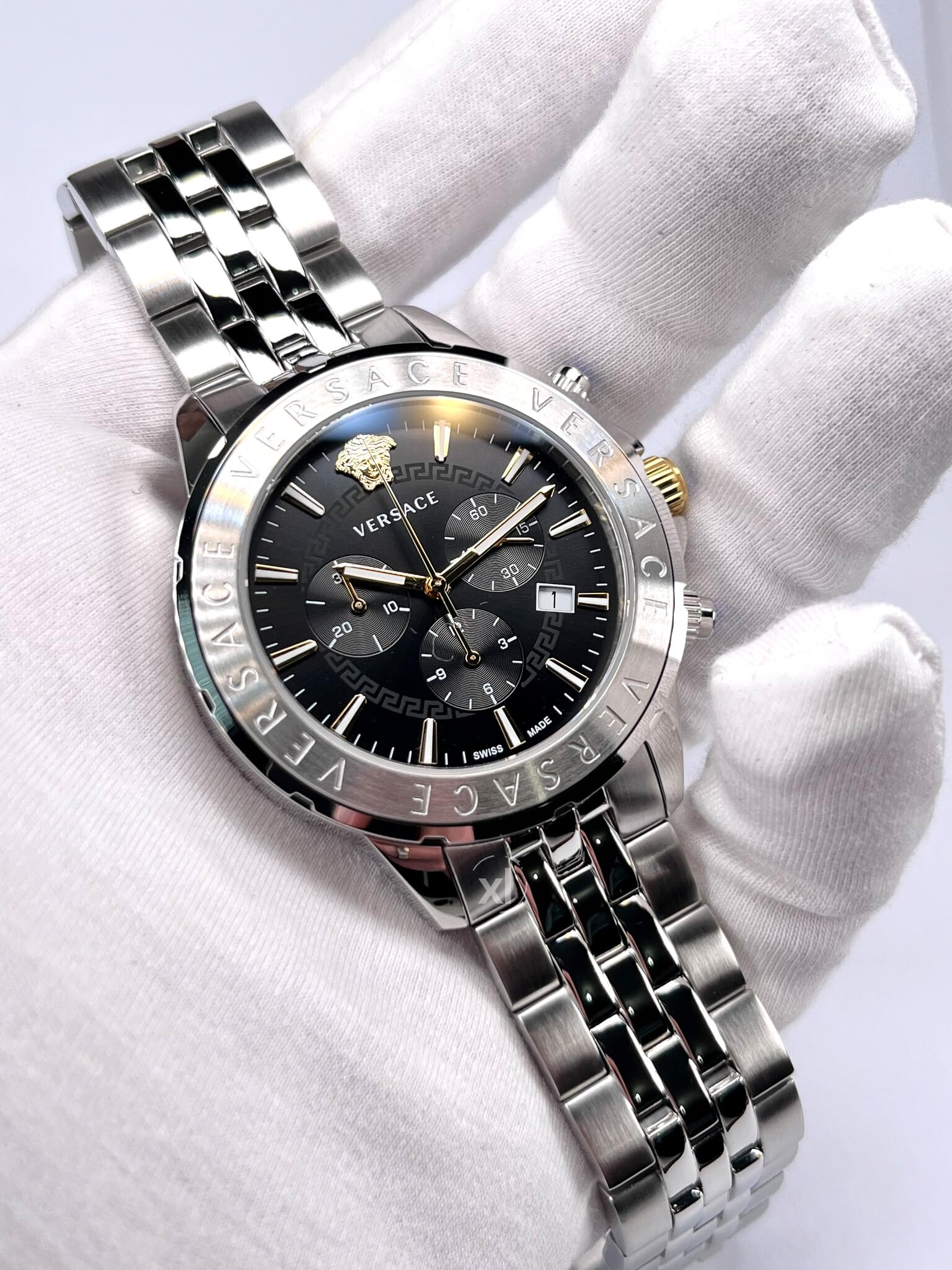Versace VEV601523 Chrono Signature Heren Horloge 44 mm