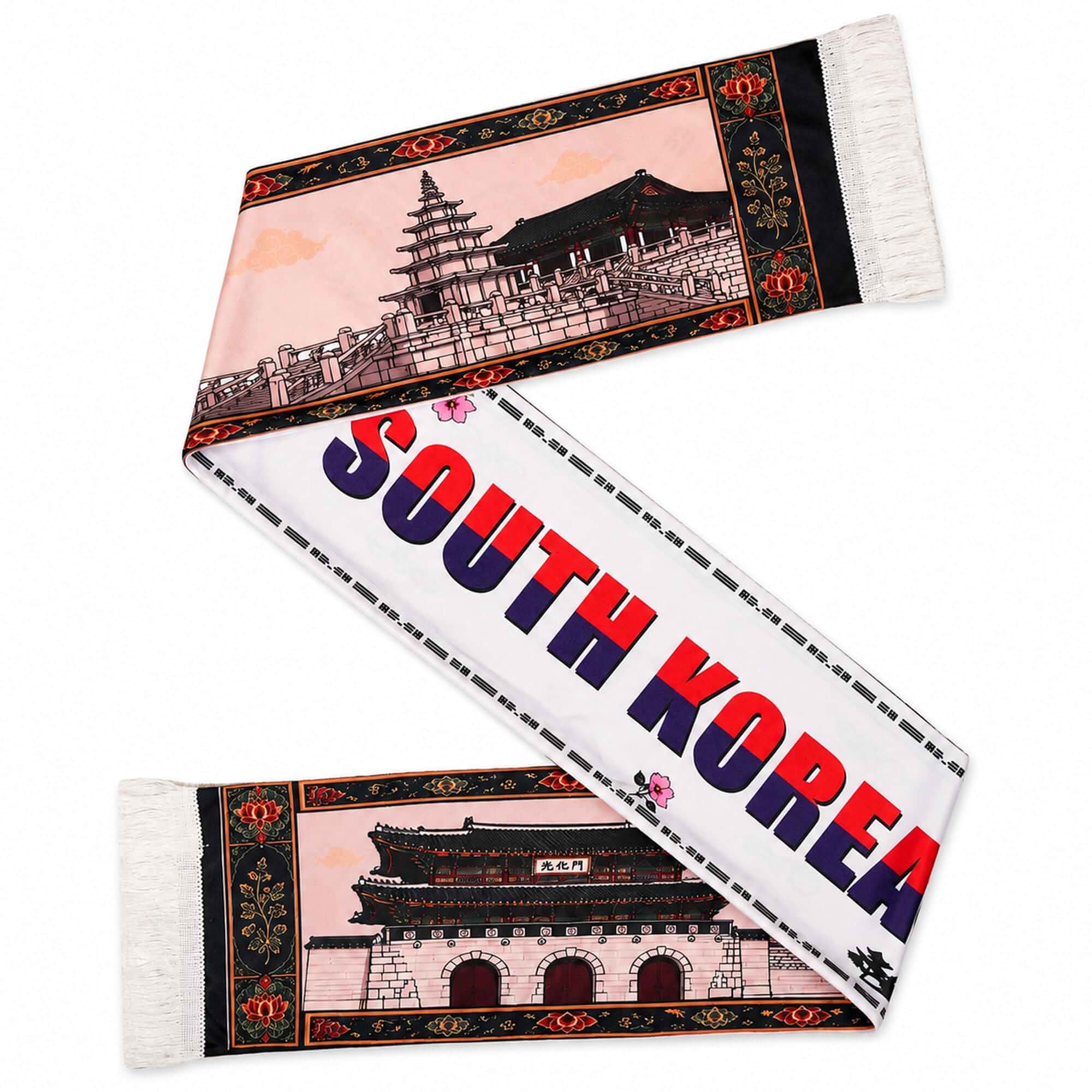 Soccer Fan Scarf, Lightweight Double-Sided Supporter Scarf, Game Day Fan Gift for Men Women