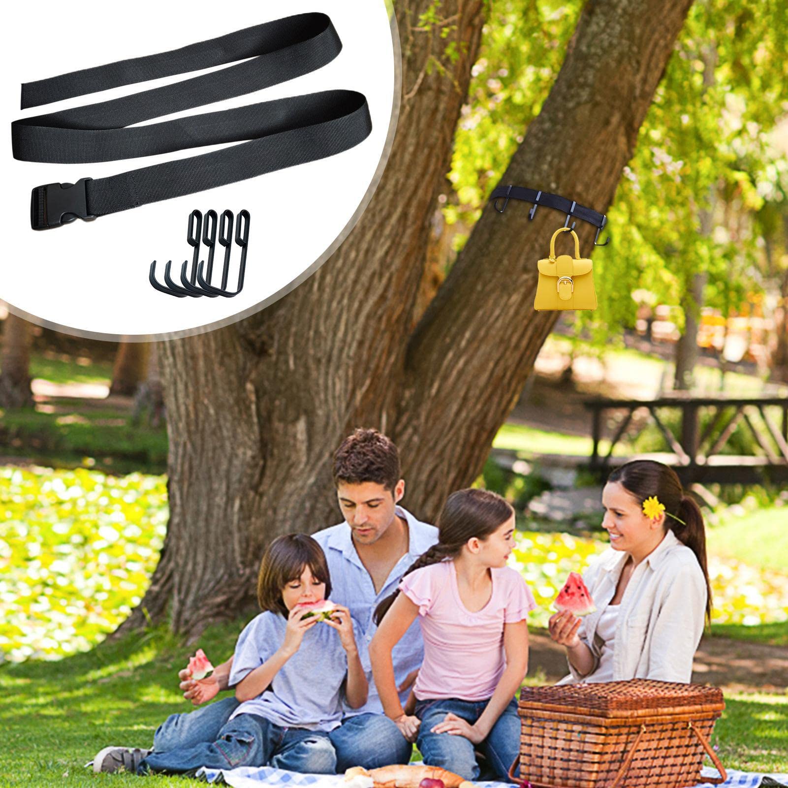 astound Treestand Strap Gear - Percha para accesorios con varios ganchos, soporte para accesorios con múltiples ganchos para equipos de caza, arco, carnero, sillín, binoculares, accesorios de caza