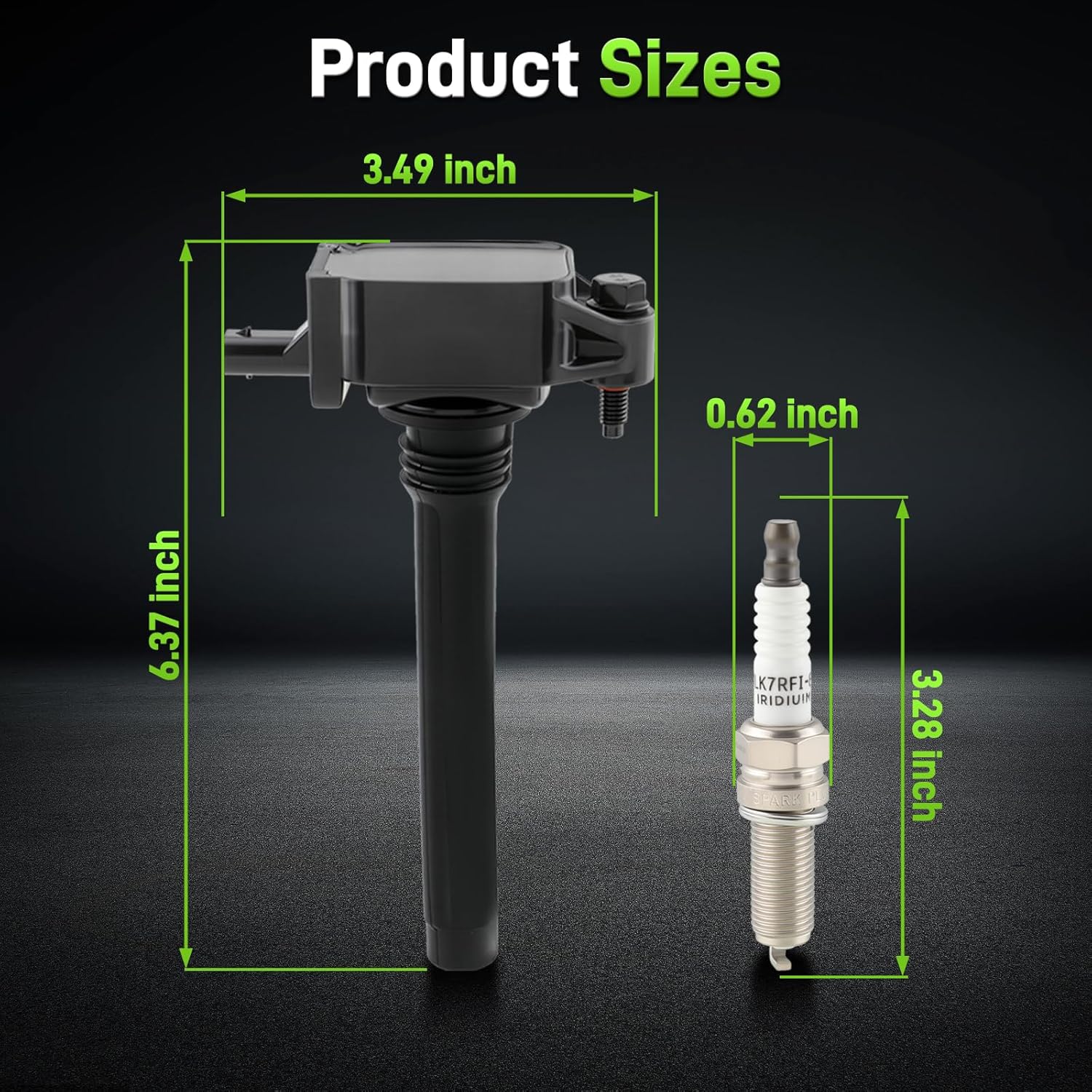 UF648 Ignition Coil 97390 Spark Plug 3.6L for Dodge Charger Journey Durango for Chrysler Town&Country 200 300 for Jeep Wrangler Cherokee for RAM ProMaster C/V CV for VW Routan 2011-2020