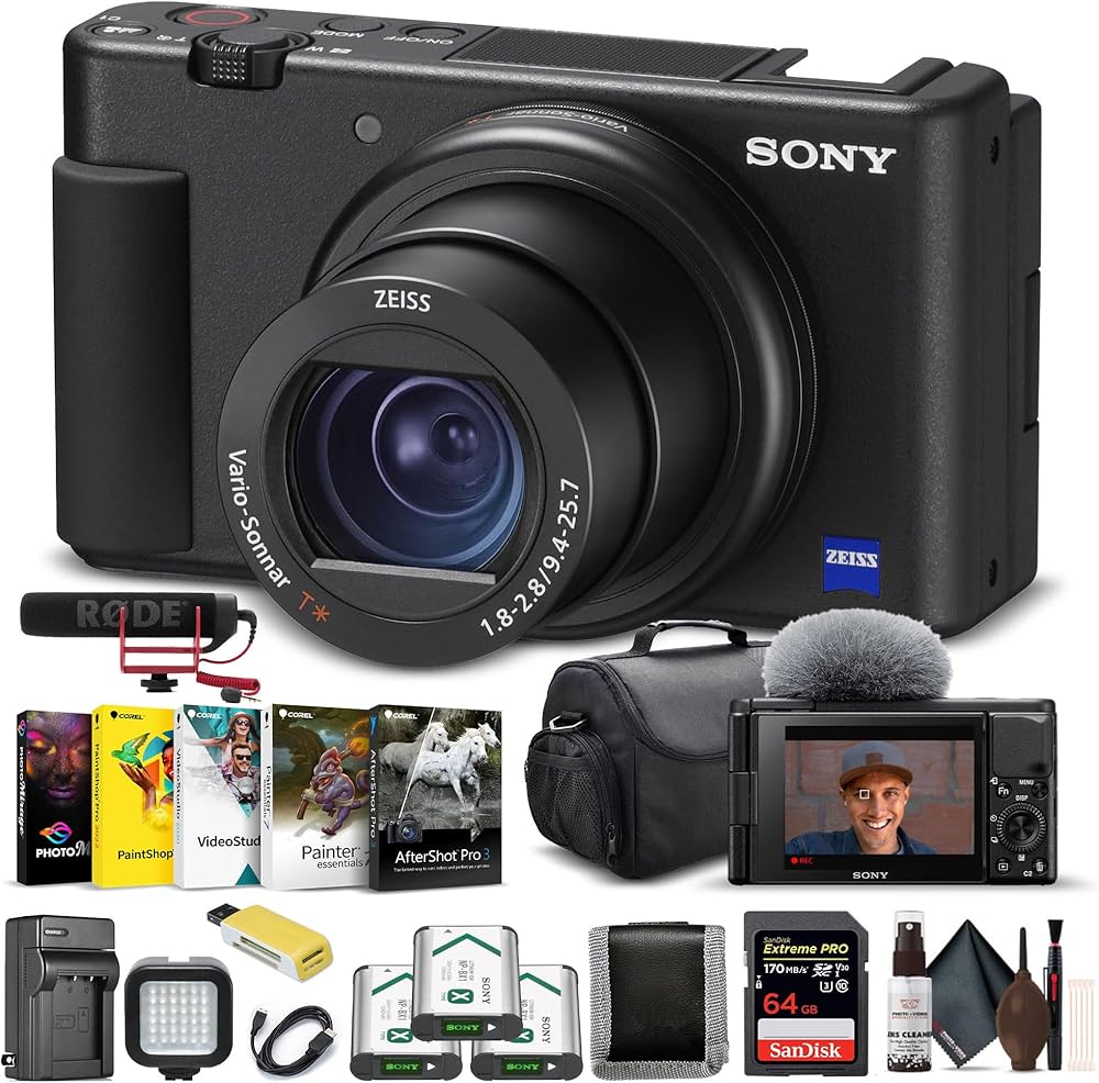 Amazon | Sony ZV-1 デジタルカメラブラック DCZV1/B、プロマイク Amazon | Sony ZV-1 デジタルカメラブラック DCZV1/B、プロマイク