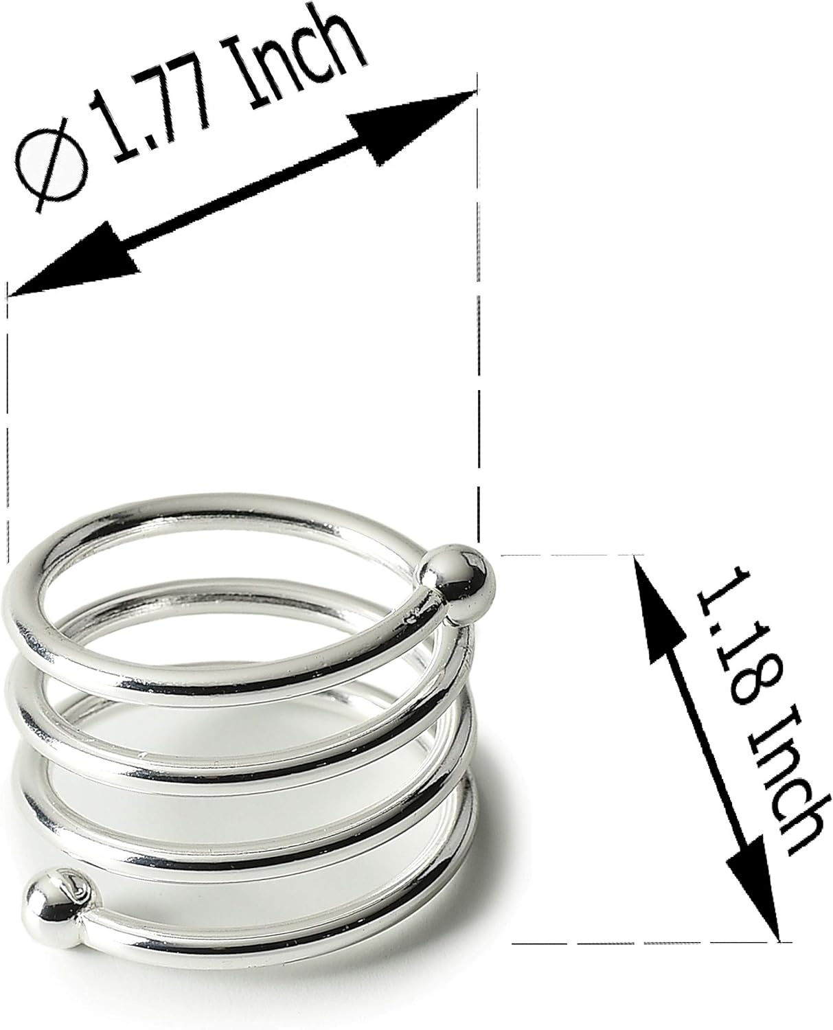 Napkin Rings set - Farmhouse Napkin Holder Rings Dinning Table Parties Family Gather - Holiday Napkin Rings Wedding Reception Christmas Thanksgiving - Metal Napkin Ring Cloth Napkins (Silver Infinity) : Home & Kitchen