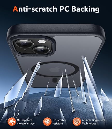 Miniatura 801 de Fntcase Funda para iPhone 15 Plus y 14 Plus de 6.7 pulgadas, magnética, a prueba de golpes de grado militar, antiamarilleo, delgada, protectora