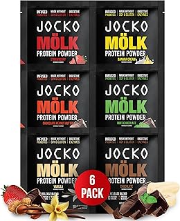 Jocko Fuel Whey Protein Powder Sampler Variety Pack - 6 Single Serve Packets