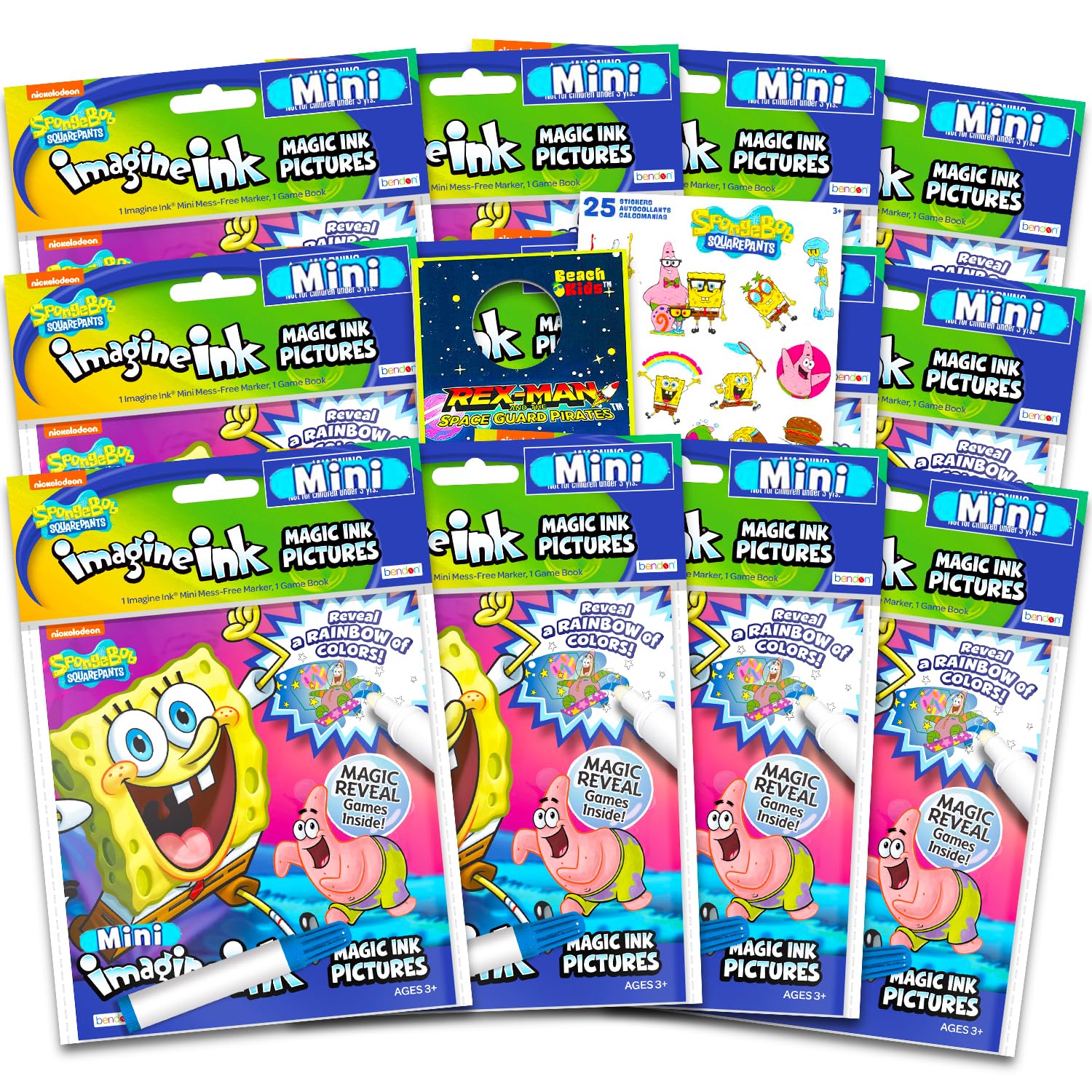Spongebob Imagine Ink Coloring Book Set SpongeBob Squarepants Party  Supplies Bundle Includes 12 No-Mess Magic Ink Activity Books Spongebob  Party