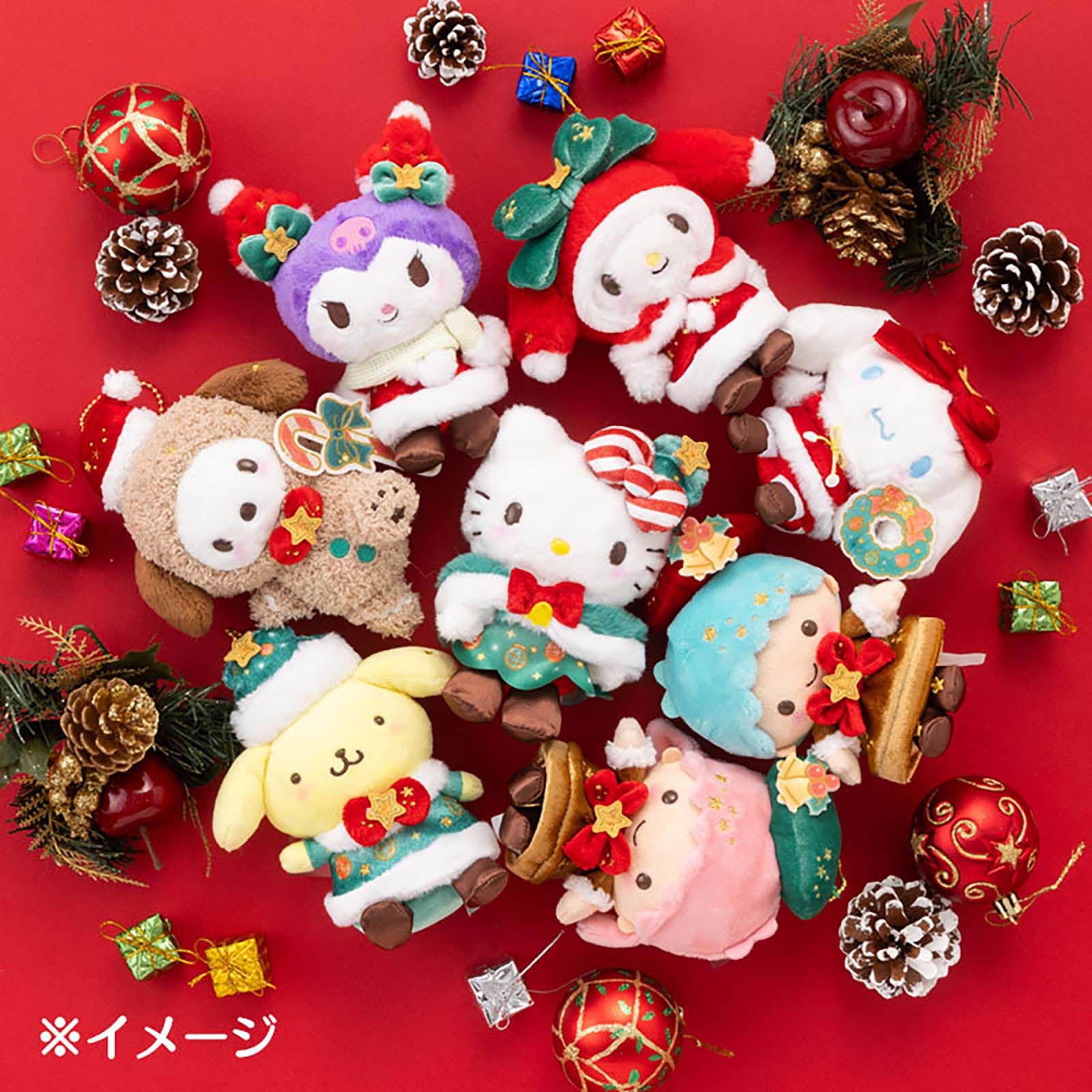 ハローキティちゃん クリスマスマスコット キティちゃん マスコット クリスマス ジャングル ハローキティちゃん