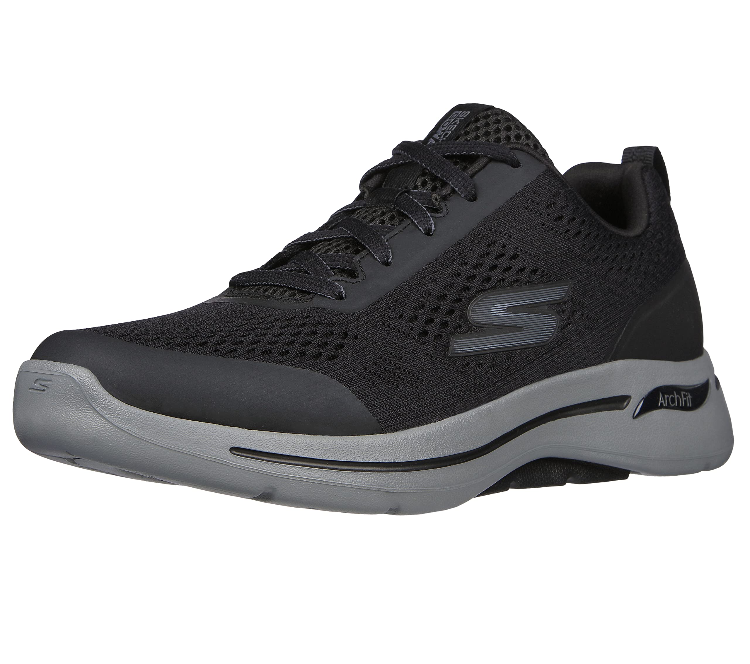 Skechers Men's Go Walk Arch Fit Idyllic Sneaker,Black Textile/Synthetic,10 UK