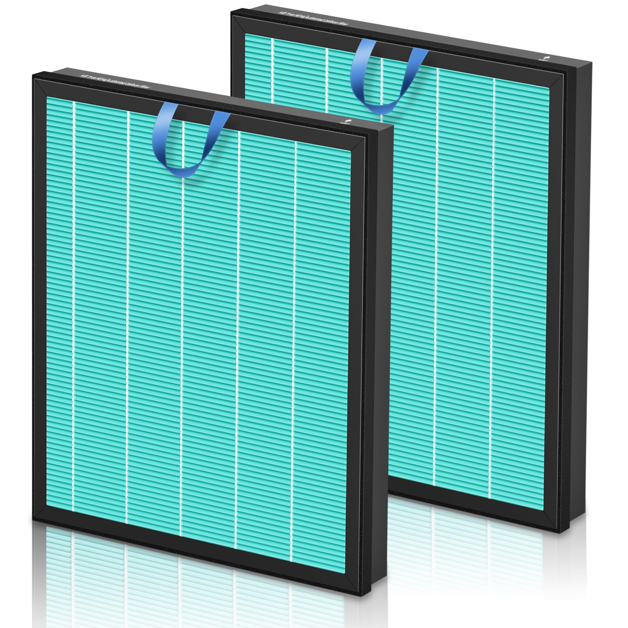 PETOX Vital 200S Smoke Remover Replacement Filter for LEVOIT Vital 200S and Vital 200S-P Air Purifier, High-Efficiency Activated Carbon Filter, Vital 200S-RF-SR, 2 Pack, Blue