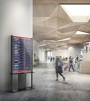 Vista 7 de StarTech.com Soporte de señalización digital con gestión de cables, gabinete de quiosco de pantalla táctil con bloqueo, soporte de pantalla negro