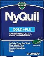 Vista 1 de Alivio nocturno de la gripe, resfríos y tos Vicks NyQuil, NA, 1, 1