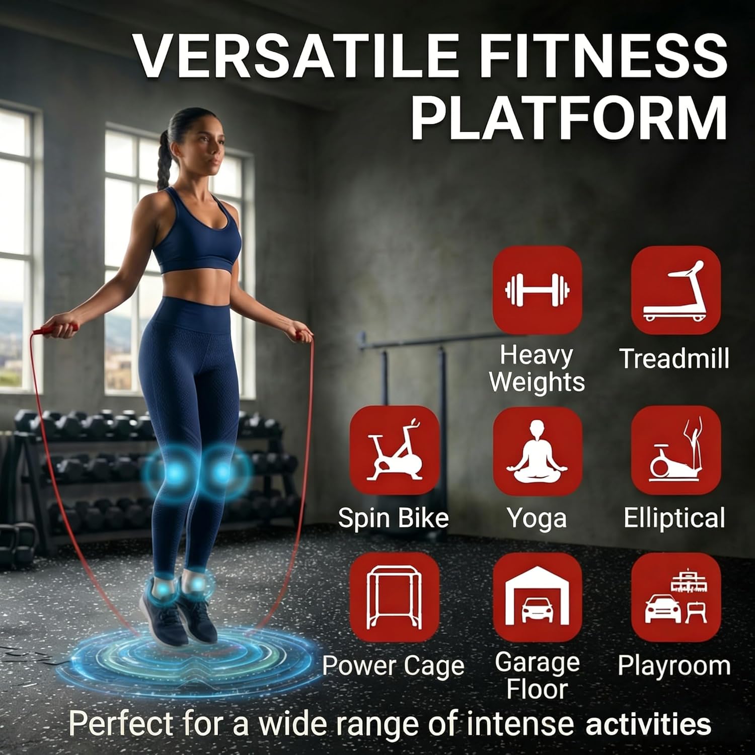 0.6 in Thick Rubber Gym Flooring for Home Gym Mat