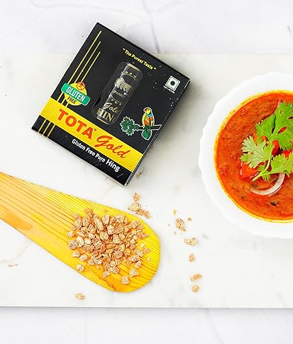 Miniatura 7 de Tota Gold - Gránulos de asafoetida 100% puros  Especias indias naturales y veganas sin gluten  7 gm Hing Asafetida  El mejor sustituto de ajo y