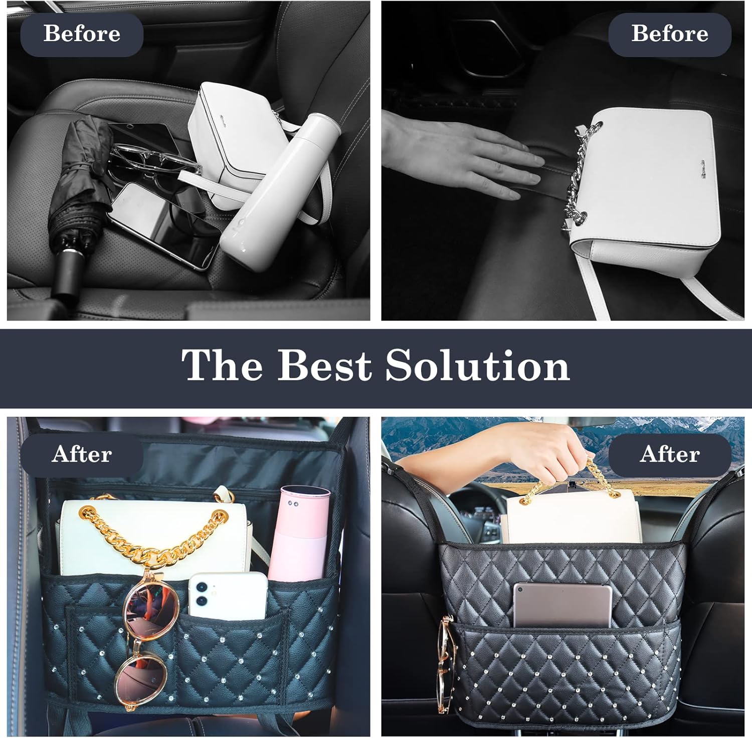 Handbag Between Organizers Coasters Capacity Image