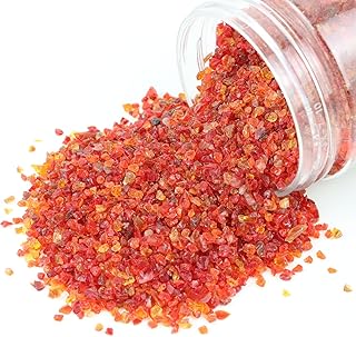 RUIRUI Irregular Crushed Glass, 3.5oz/100g Broken Glitter 2-3mm Craft Glass for Resin Art Nail Art Phone Case Resin Ornament Decorative Geode Jewelry Making (Red)