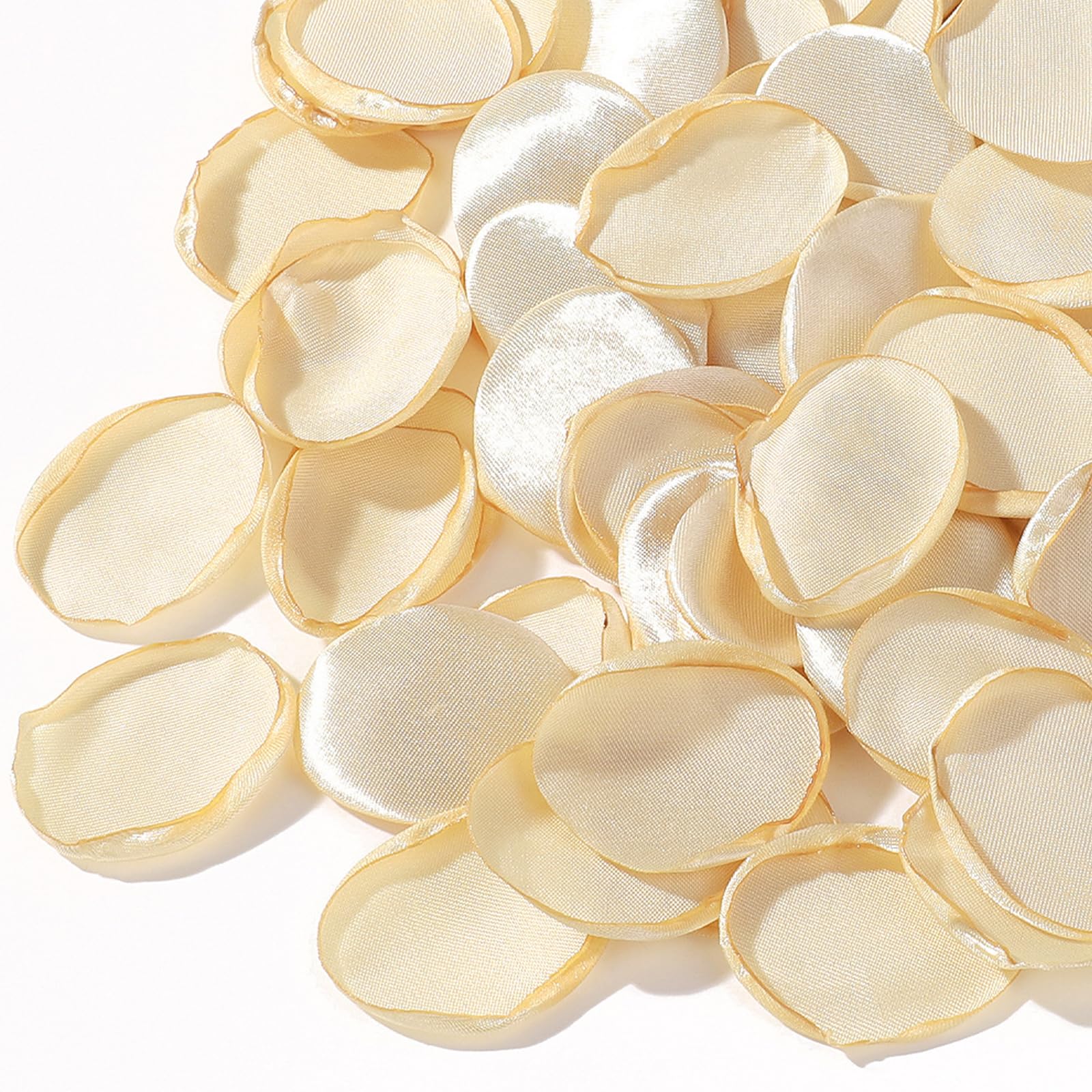 CNYMANY 200pcs Rose Petals, Silk Champagne Gold Flower Petals for Wedding Flower Girl Basket Champagne Rose Petals Bulk for Aisle Table Centerpieces Bridal Shower Decorations Proposal Party — image 1