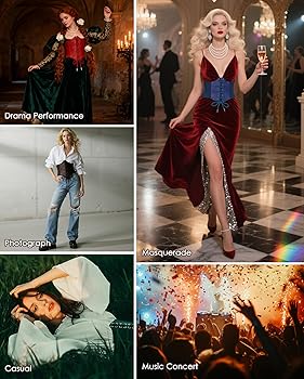 Amazon | Zando レースアップ パイレーツ コルセット ベルト 女性用