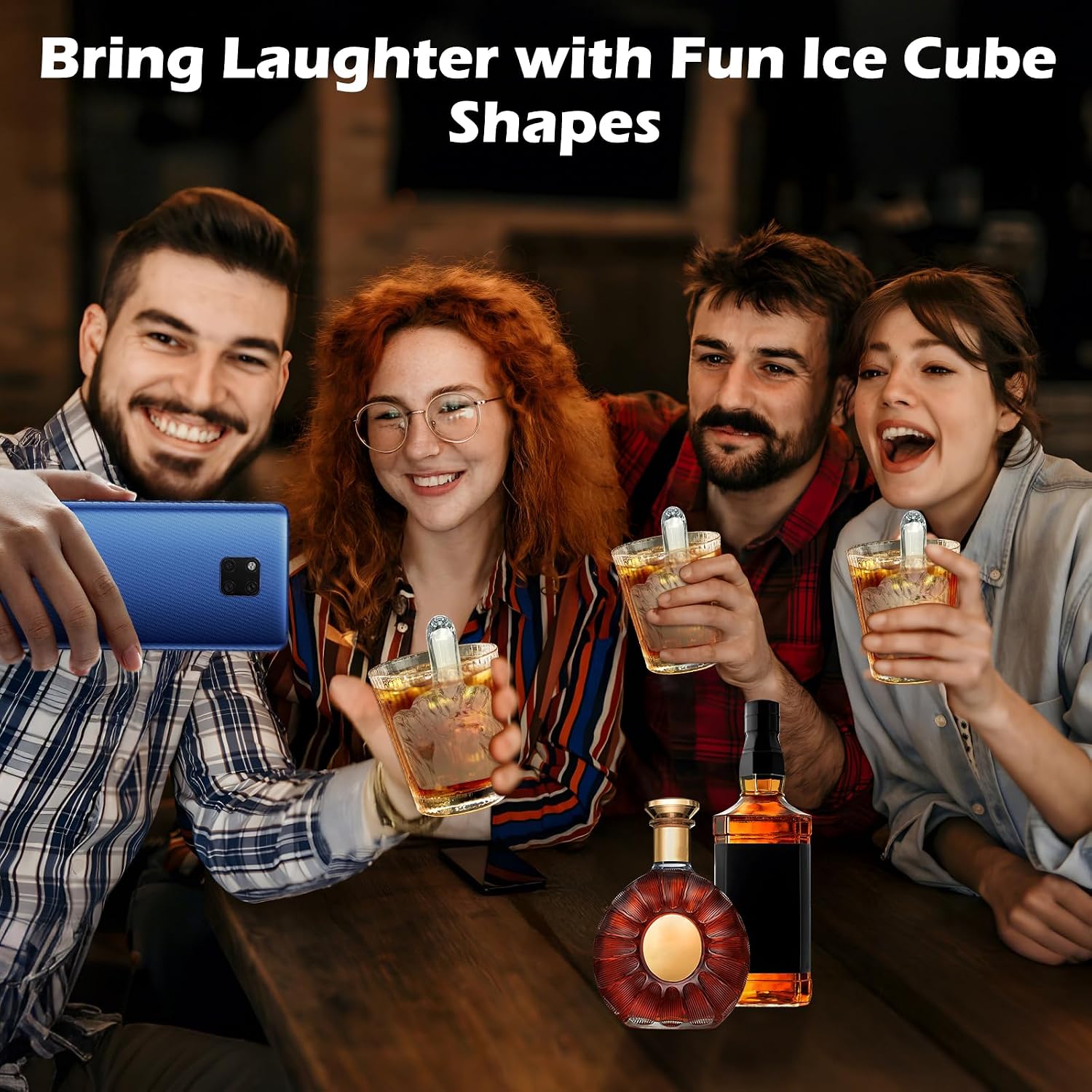 Middle Finger Whiskey Ice Cube Mold, 1 Pack Party Essentials For Adults
