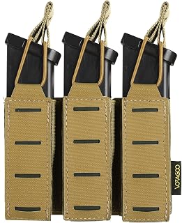 Pistol Molle Mag Pouch Single Double Triple 9mm Tactical Magazine Holder for 40 Calibers Glock 1911 DD21 - VOTAGOO