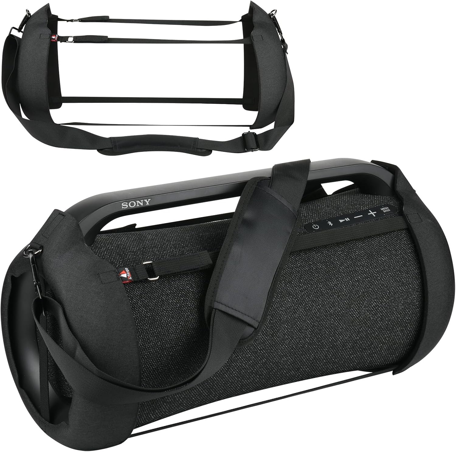 TXEsign Travel Carrying Strap Case Cover for Sony SRS-XG500 X-Series Wireless Portable Bluetooth Speaker Hard EVA Case Protective Shell Case Two Sides Speaker Cover with Shoulder Strap