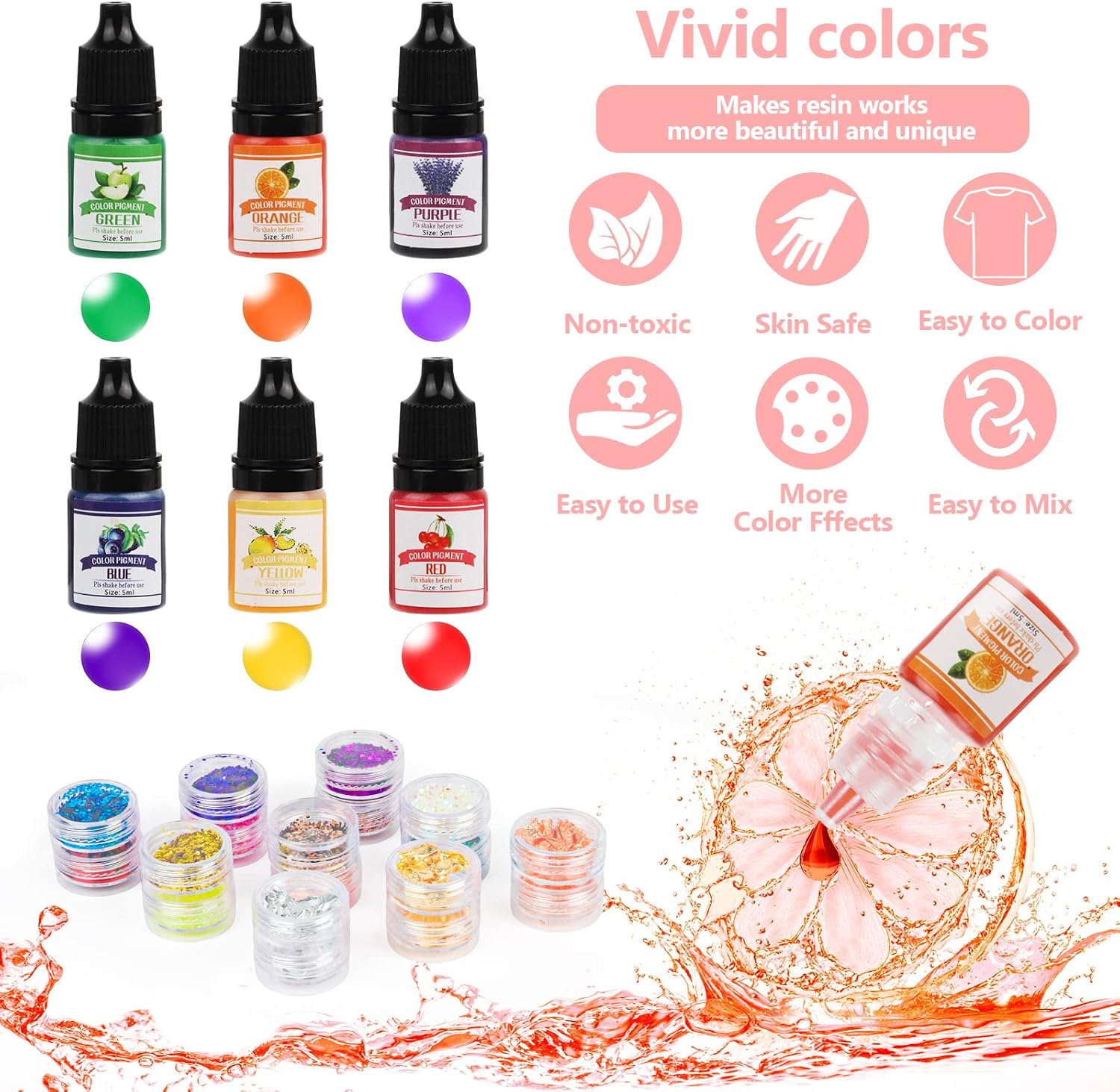 Epoxy Resin Kit, Resin Casting Kit Crystal Clear Resin with Epoxy Resin Supplies, Epoxy Resin Molds, DIY Resin Kit Jewelry Making…
