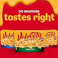 Vista 9 de Velveeta Brócoli de conchas y queso con pasta de conchas, salsa de queso y floretes de brócoli, caja de 9.4 onzas