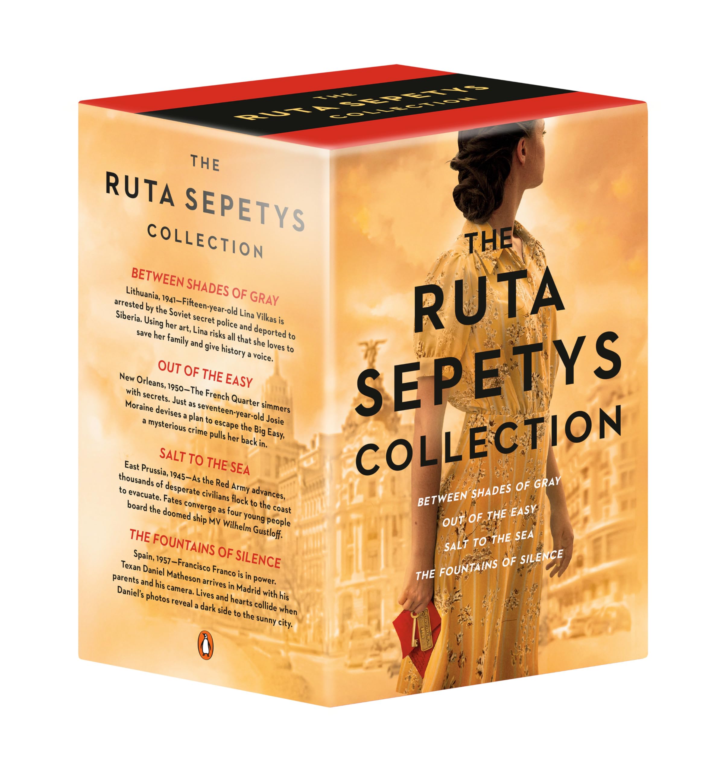 The Ruta Sepetys Collection: Between Shades of Gray, Out of the Easy, Salt to the Sea, and The Fountains of Silence