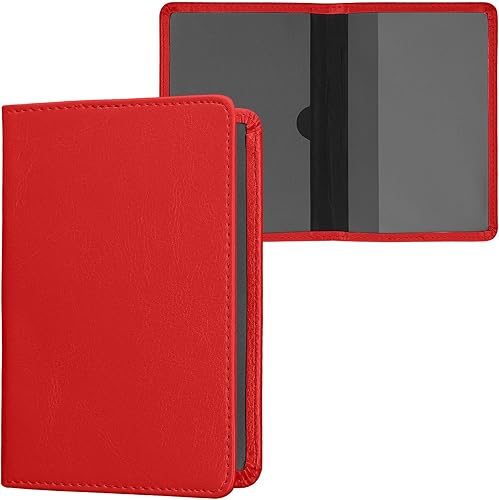 Miniatura 10 de kwmobile - Soporte para documentos del automóvil y tarjetas para documentos de vehículos y tarjetas, cuero sintético, color negro Menta,Menta