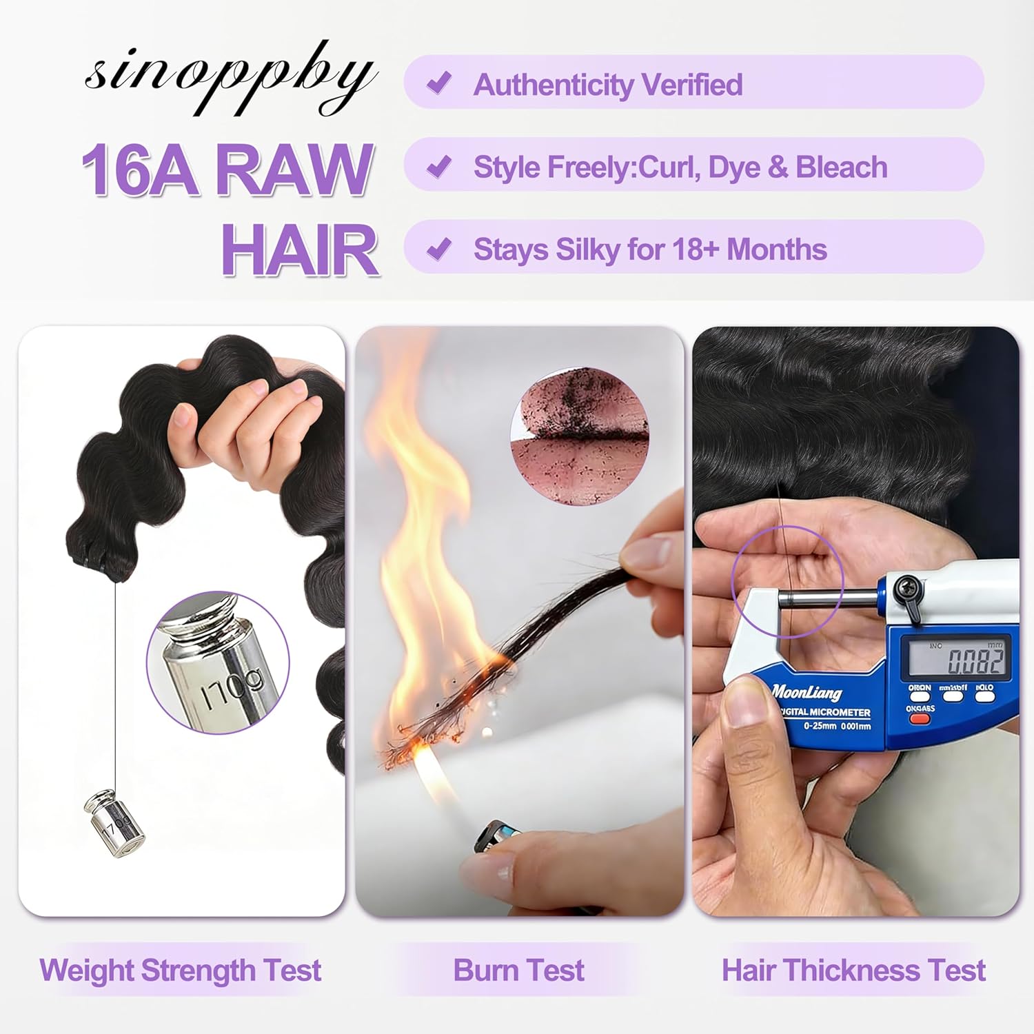 14 16 18 20 Inch 16A Real Raw Human Hair Bundles,No Tangle No Shedding Body Wave Bundles Human Hair 100% Remy Virgin Human Hair,3X Longer Lifespan,Keep Texture Silky Soft After Multiple Washes