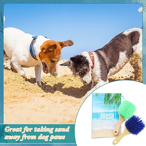 Miniatura 4 de Cepillo removedor de arena de playa con bolsa de cordón, accesorios de playa, cepillos para limpiar la playa, cepillo de cerdas suaves para