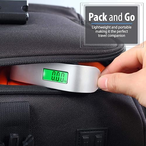 Miniatura 5 de AlfaView Digital Luggage Scale with Hook Straps, Portable Electronic Hanging Suitcase Scale with Tare Function, Hanging Scales Handheld Luggage